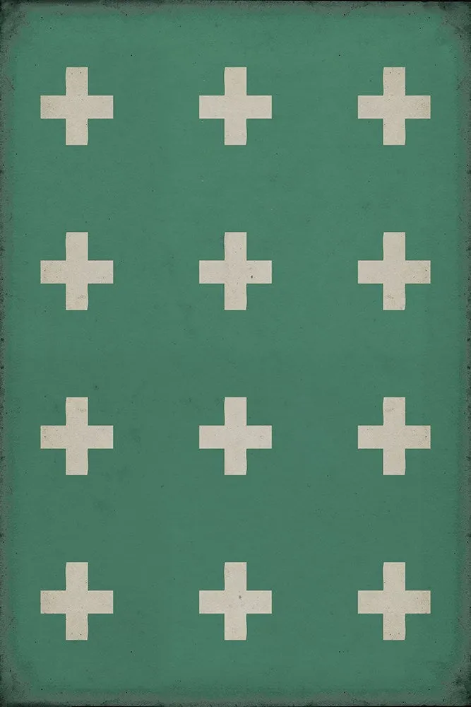 Pattern 24 "Hydra" Vinyl Floorcloth - Spicher & Co.