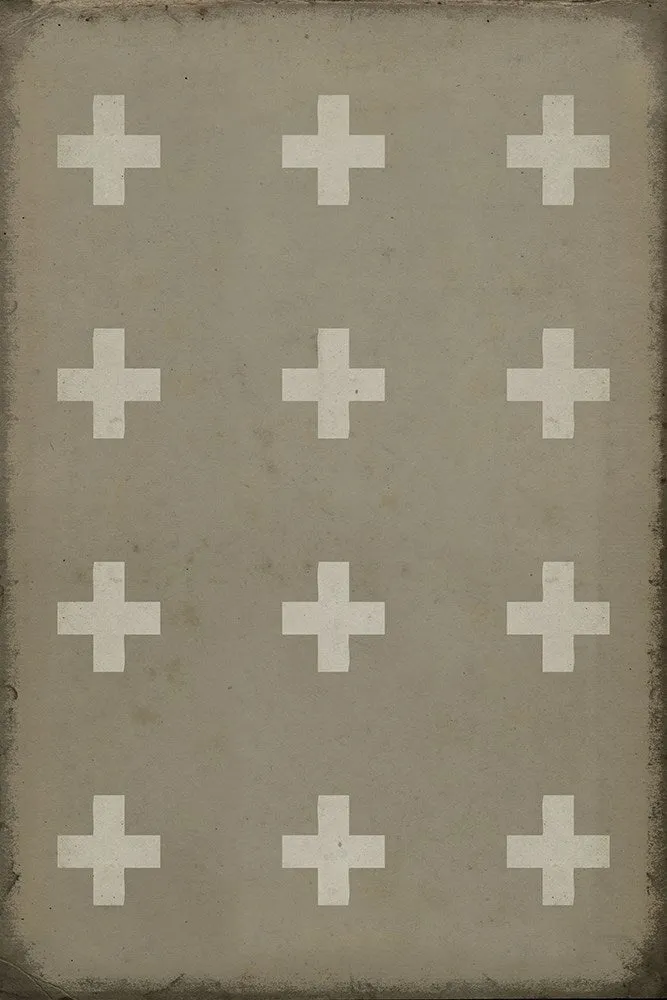 Pattern 24 "Kalamos" Vinyl Floorcloth - Spicher & Co.