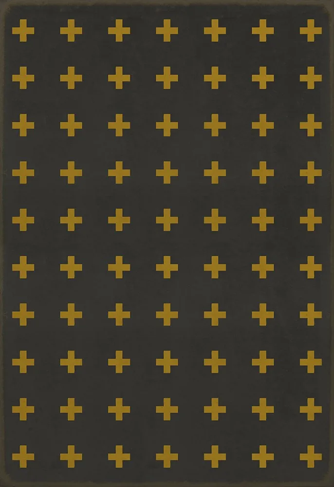 Pattern 24 "Samos" Vinyl Floorcloth - Spicher & Co.
