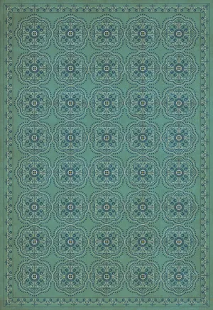 Pattern 28 "A Tranquil Heart" Vinyl Floorcloth - Spicher & Co.