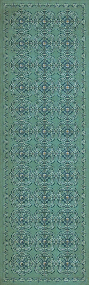 Pattern 28 "A Tranquil Heart" Vinyl Floorcloth - Spicher & Co.