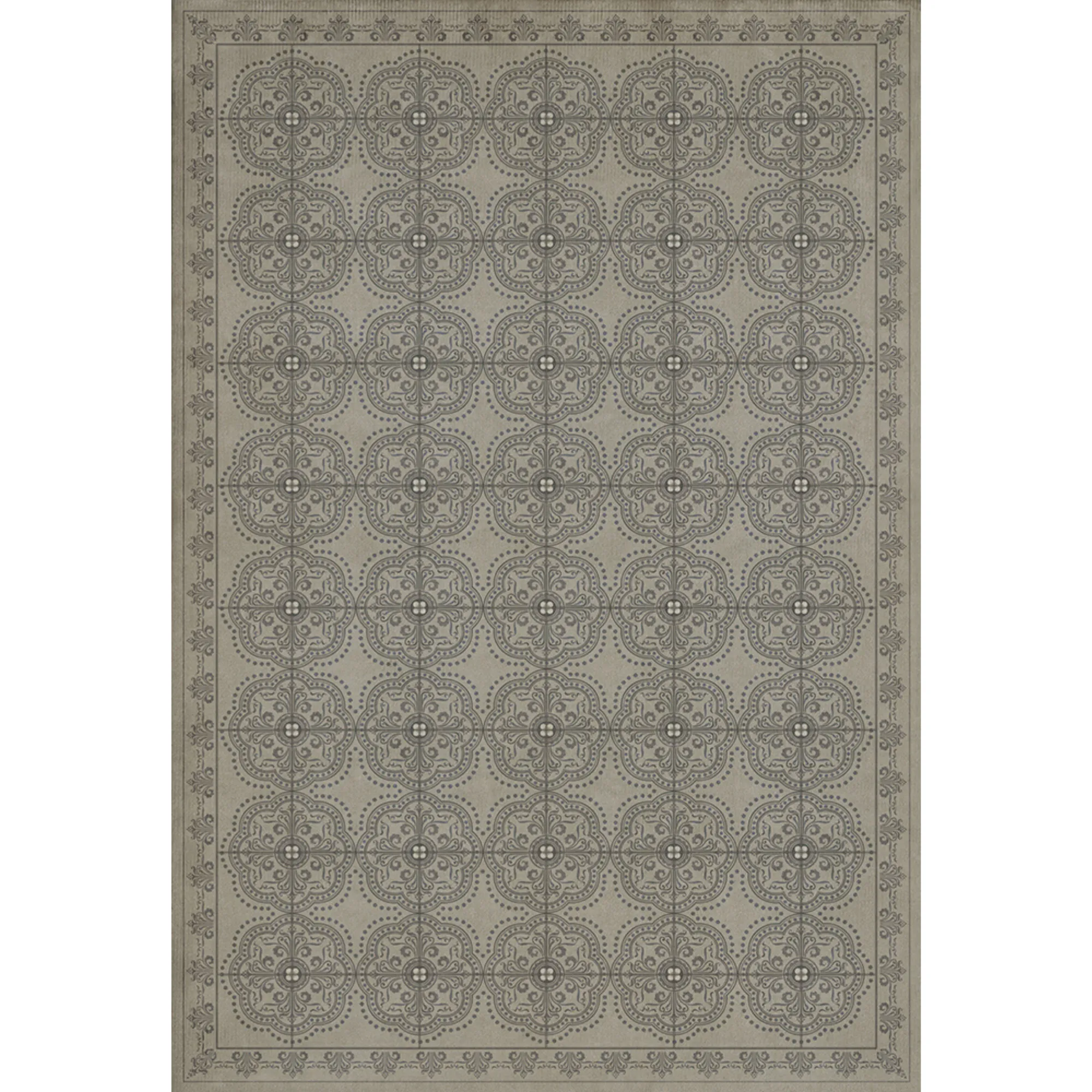Pattern 28 "Calm" Vinyl Floorcloth - Spicher & Co.