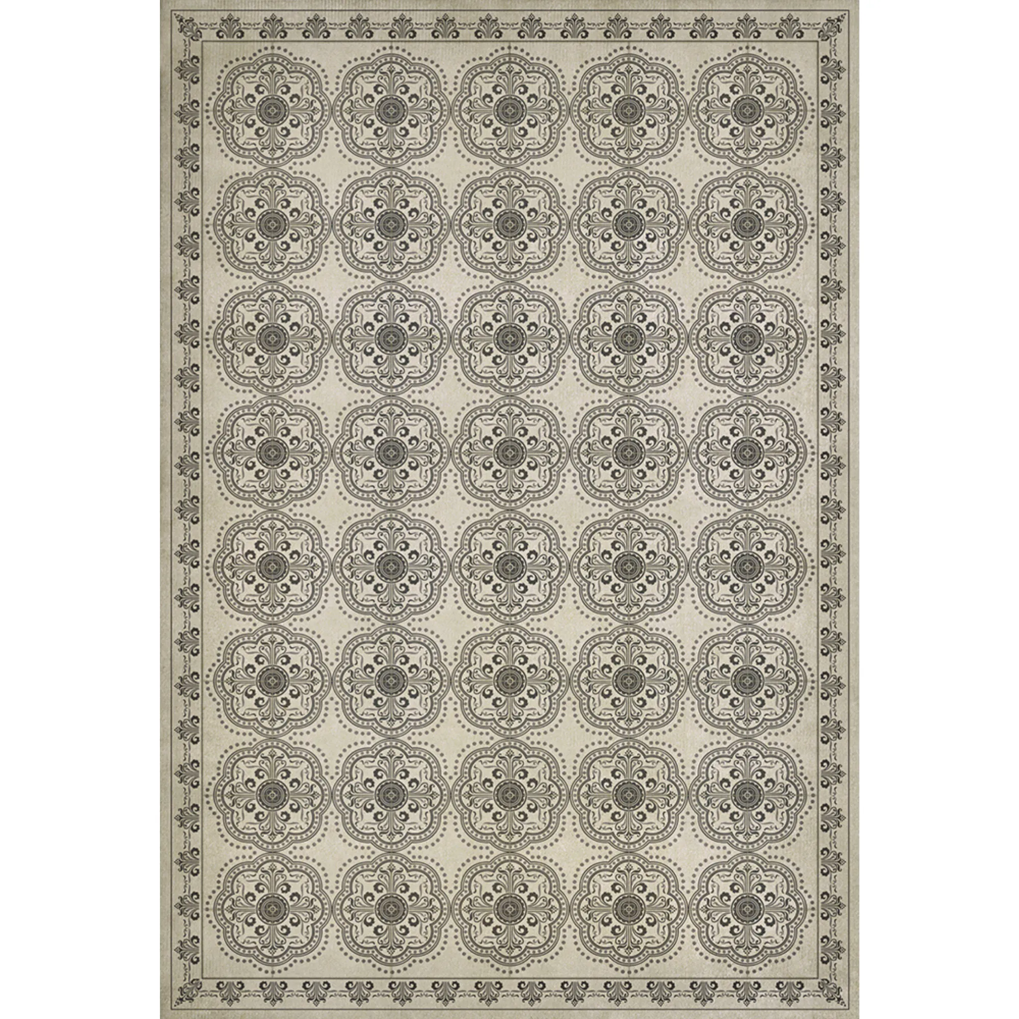 Pattern 28 "Silent" Vinyl Floorcloth - Spicher & Co.