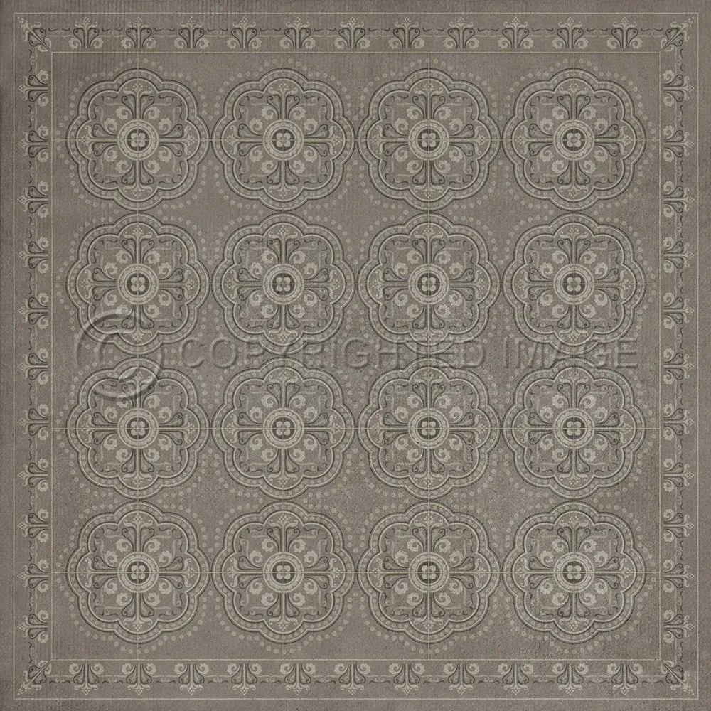 Pattern 28 "Stilled" Vinyl Floorcloth - Spicher & Co.