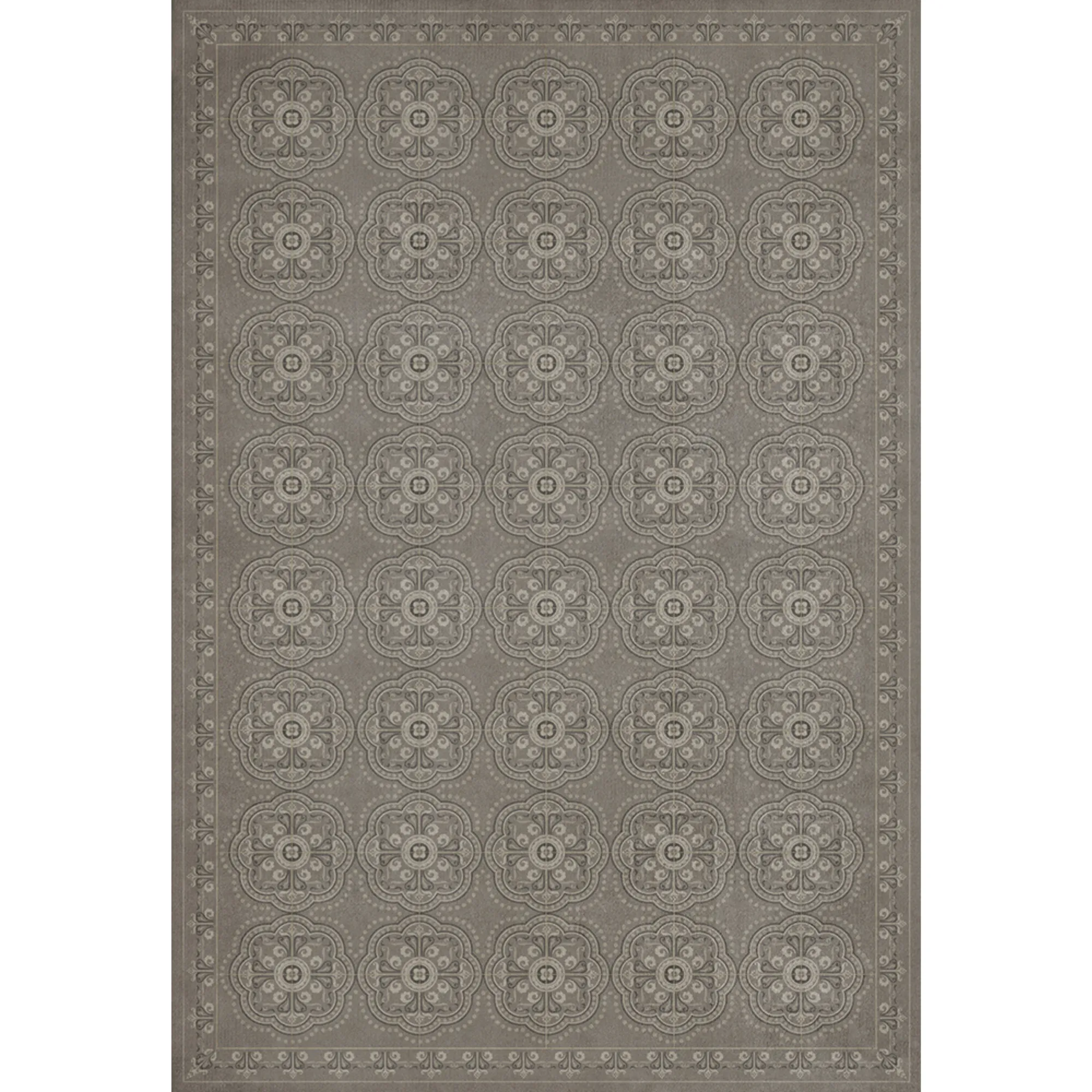 Pattern 28 "Stilled" Vinyl Floorcloth - Spicher & Co.
