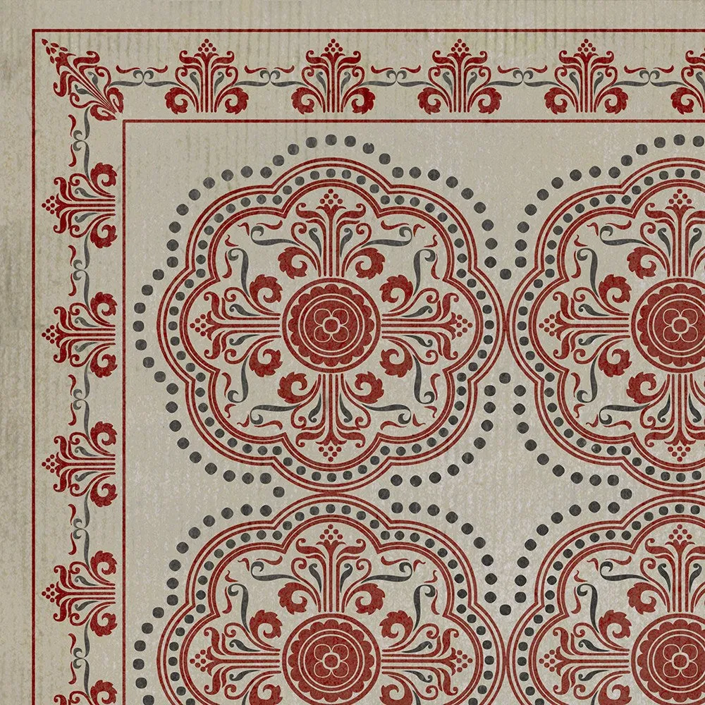 Pattern 28 "You're Not Going Mad" Vinyl Floorcloth - Spicher & Co.