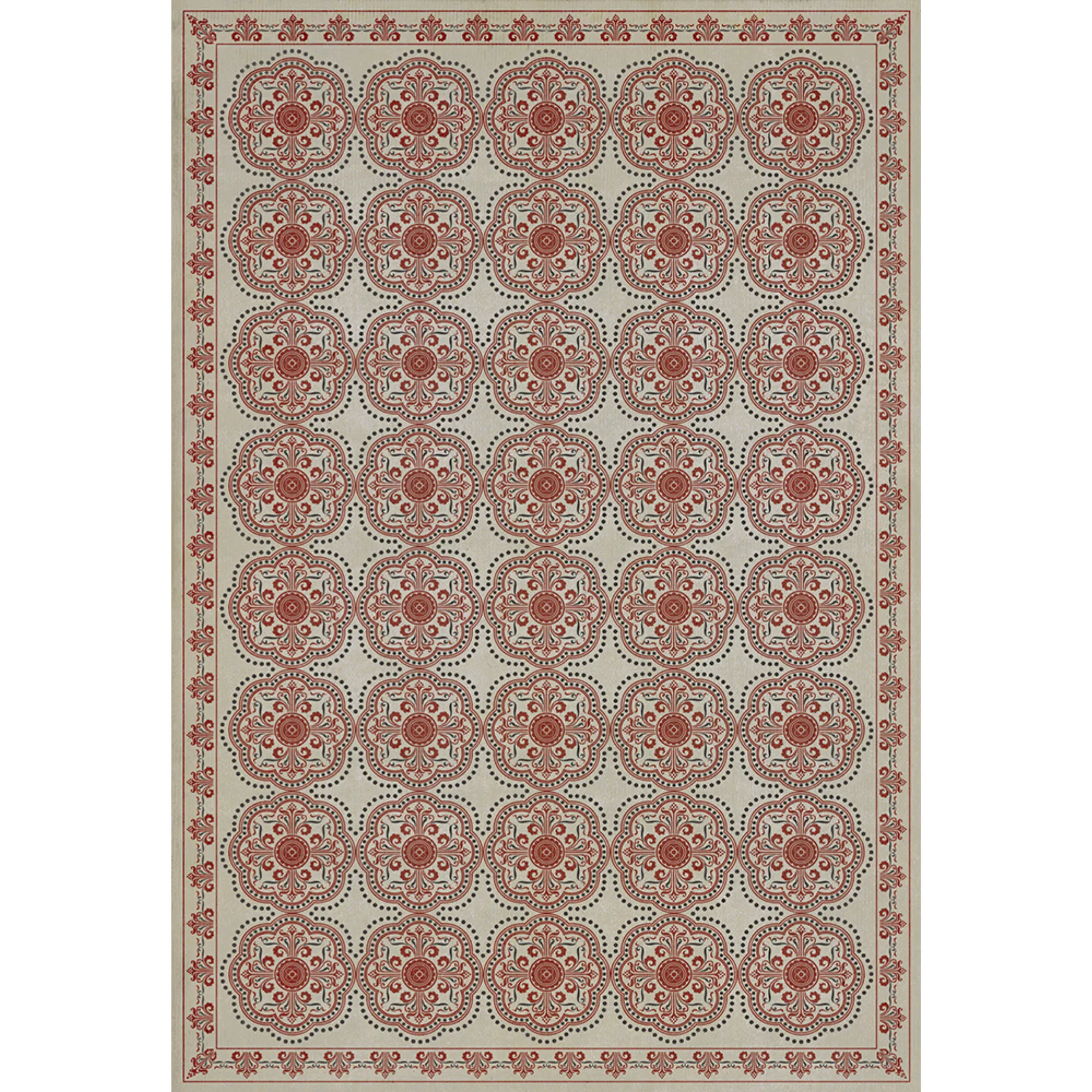 Pattern 28 "You're Not Going Mad" Vinyl Floorcloth - Spicher & Co.