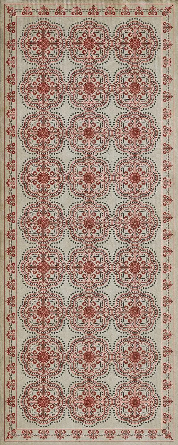 Pattern 28 "You're Not Going Mad" Vinyl Floorcloth - Spicher & Co.