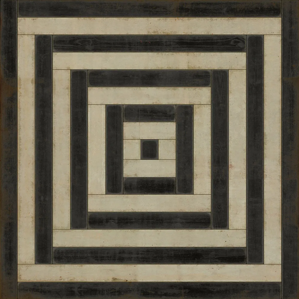 Pattern 30 "Qin" Vinyl Floorcloth - Spicher & Co.