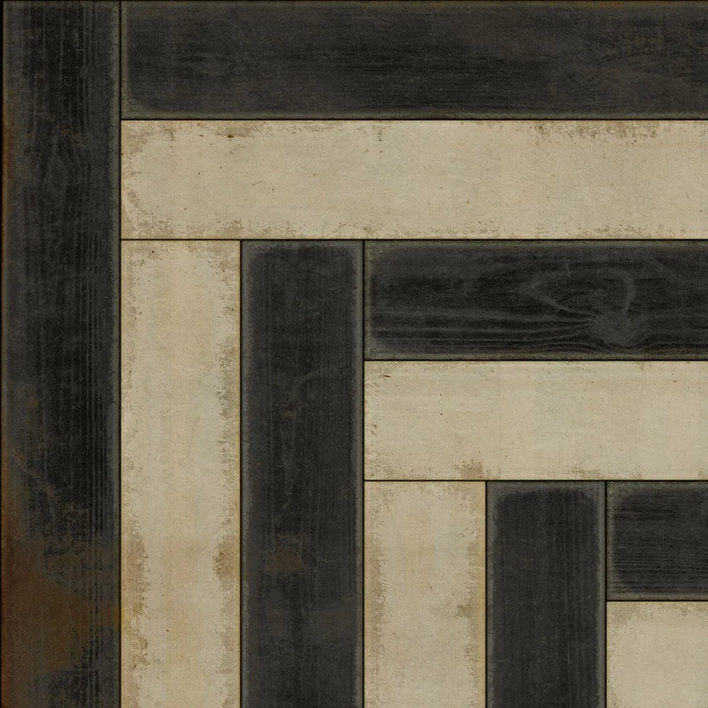 Pattern 30 "Qin" Vinyl Floorcloth - Spicher & Co.