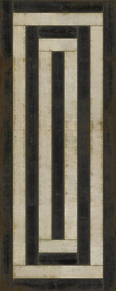 Pattern 30 "Qin" Vinyl Floorcloth - Spicher & Co.