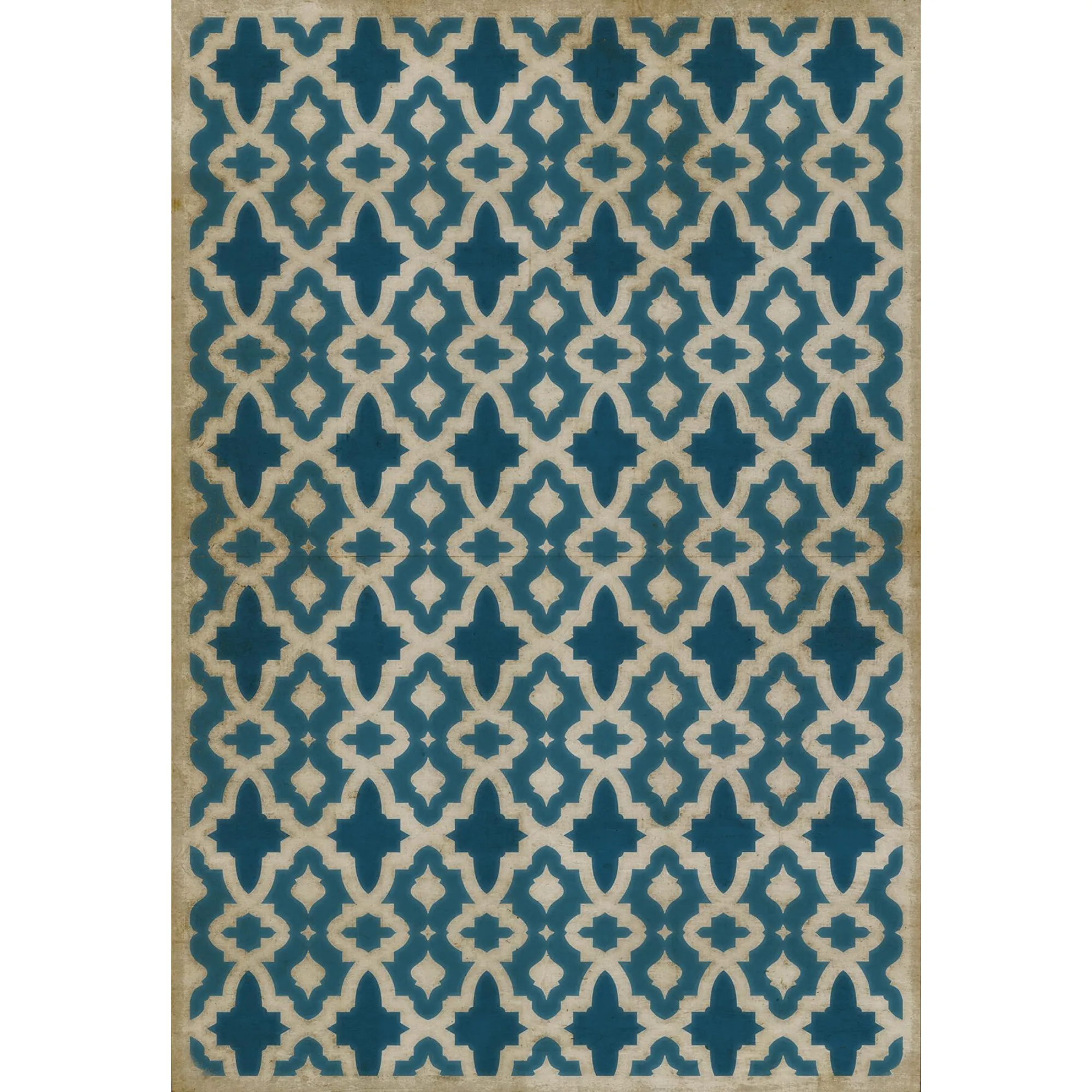 Pattern 31 "The Blue Mosque" Vinyl Floorcloth - Spicher & Co.