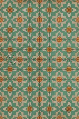 Pattern 33 "Dutch" Vinyl Floorcloth - Spicher & Co.