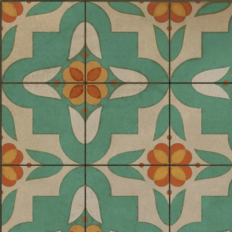 Pattern 33 "Dutch" Vinyl Floorcloth - Spicher & Co.