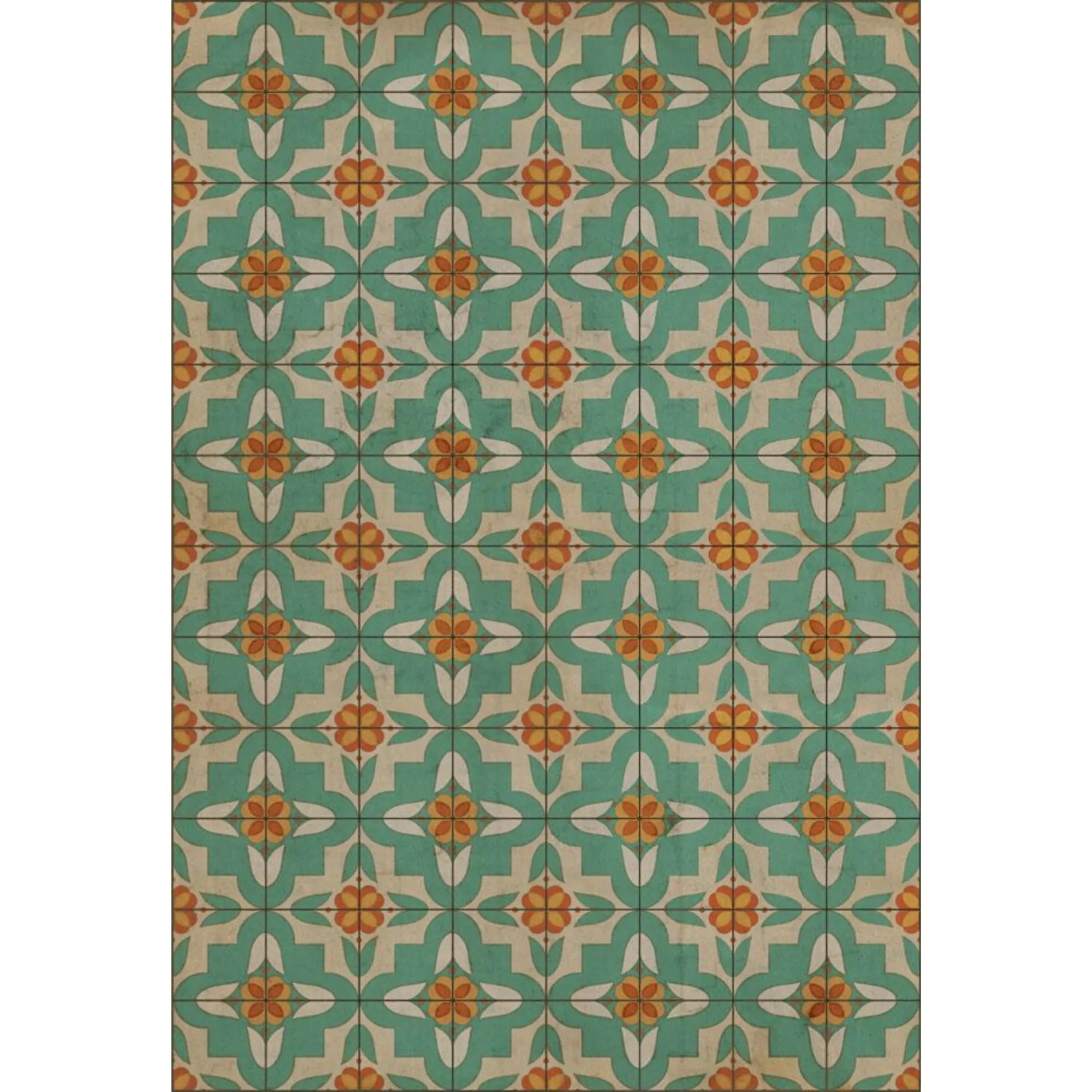 Pattern 33 "Dutch" Vinyl Floorcloth - Spicher & Co.