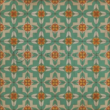 Pattern 33 "Dutch" Vinyl Floorcloth - Spicher & Co.