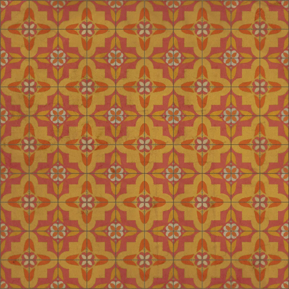 Pattern 33 "Lollygagger" Vinyl Floorcloth - Spicher & Co.