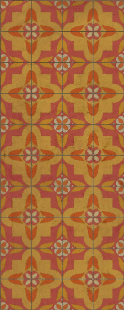 Pattern 33 "Lollygagger" Vinyl Floorcloth - Spicher & Co.