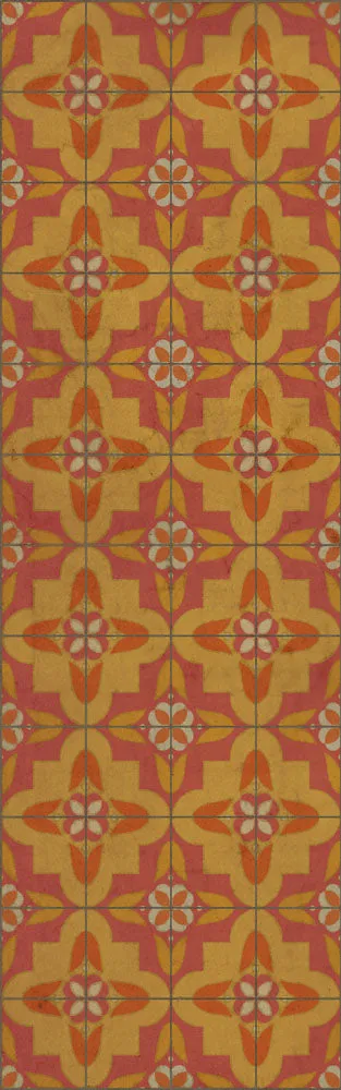 Pattern 33 "Lollygagger" Vinyl Floorcloth - Spicher & Co.