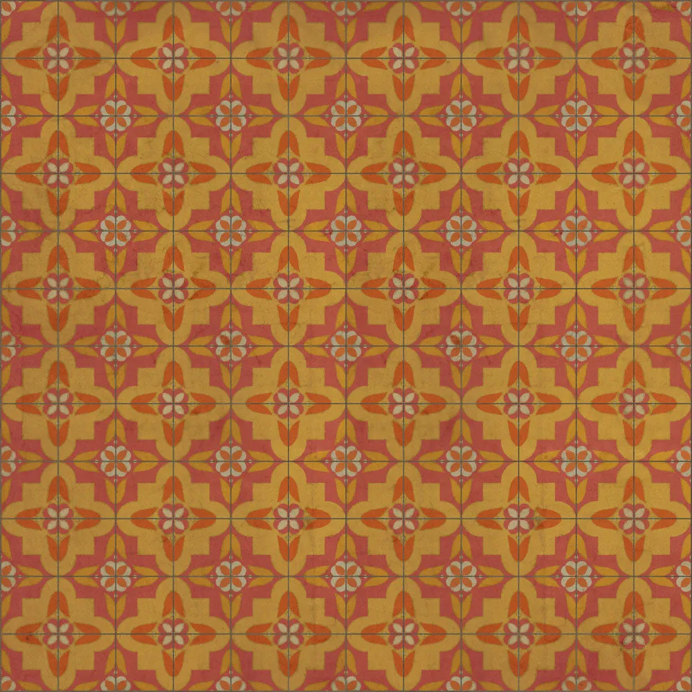 Pattern 33 "Lollygagger" Vinyl Floorcloth - Spicher & Co.