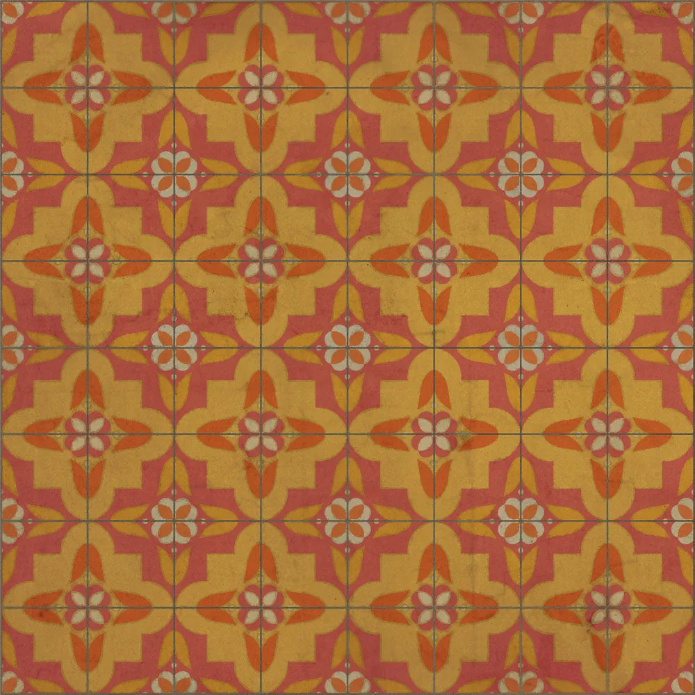 Pattern 33 "Lollygagger" Vinyl Floorcloth - Spicher & Co.