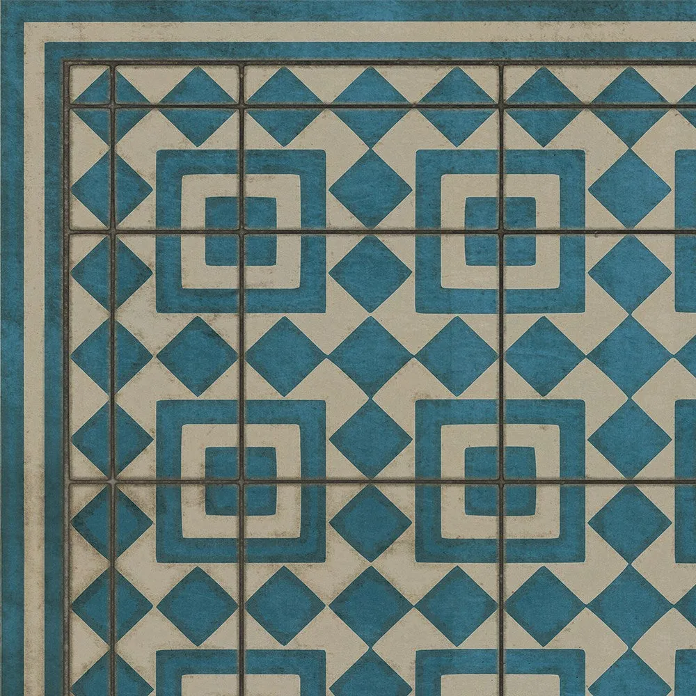 Pattern 37 "Helena" Vinyl Floorcloth - Spicher & Co.