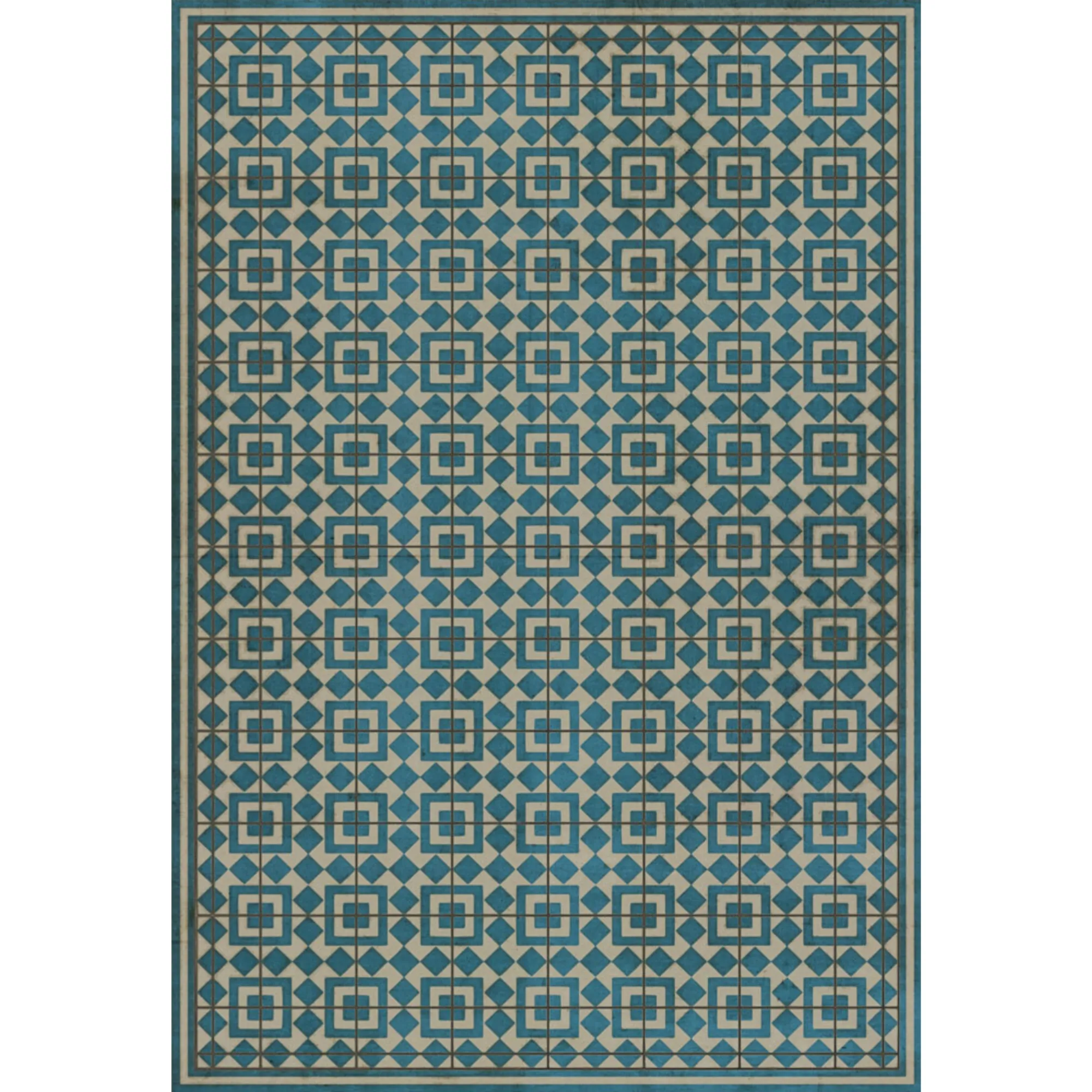 Pattern 37 "Helena" Vinyl Floorcloth - Spicher & Co.