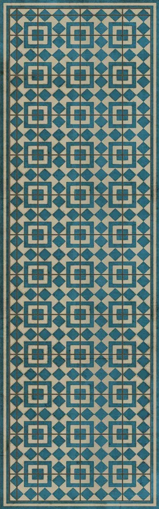 Pattern 37 "Helena" Vinyl Floorcloth - Spicher & Co.