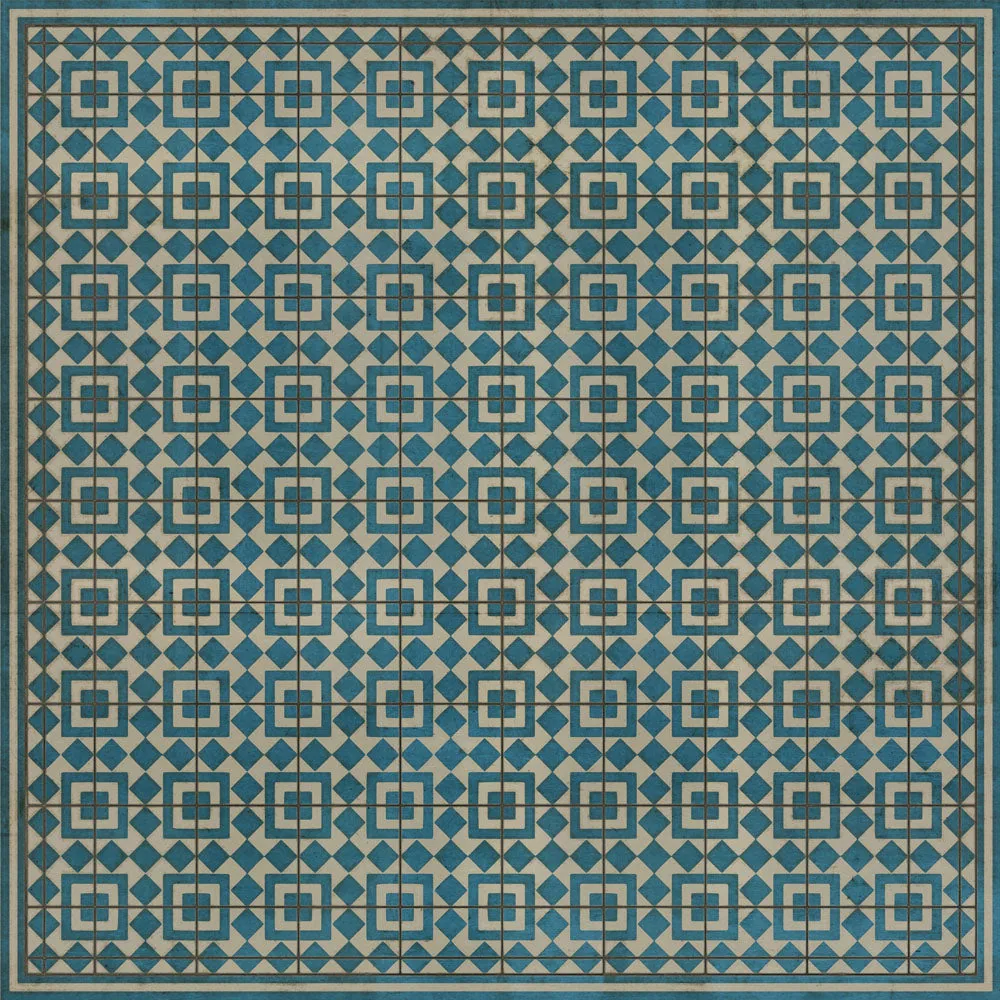 Pattern 37 "Helena" Vinyl Floorcloth - Spicher & Co.
