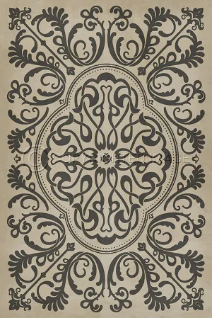 Pattern 39 "Crazy Eights" Vinyl Floorcloth - Spicher & Co.