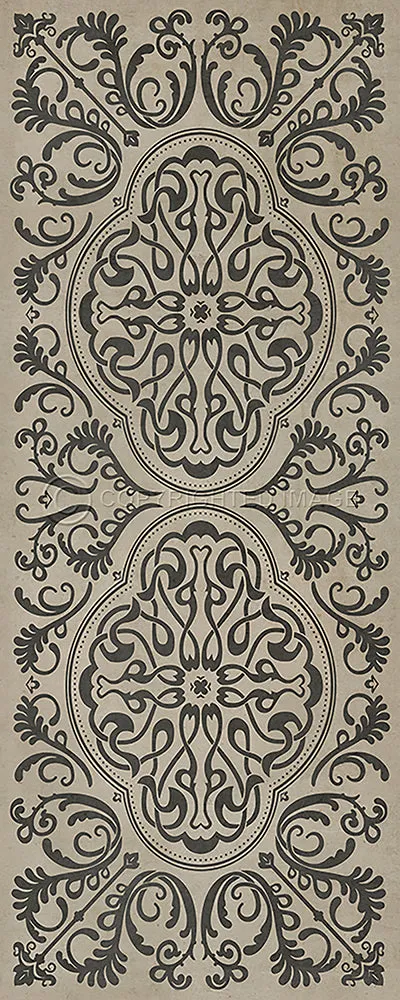 Pattern 39 "Crazy Eights" Vinyl Floorcloth - Spicher & Co.