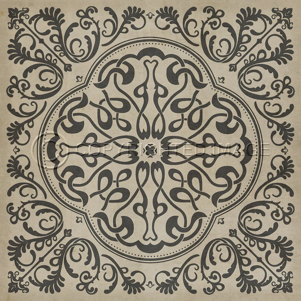 Pattern 39 "Crazy Eights" Vinyl Floorcloth - Spicher & Co.