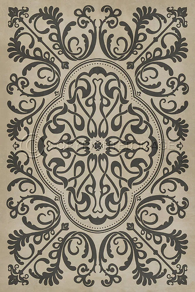 Pattern 39 "Crazy Eights" Vinyl Floorcloth - Spicher & Co.