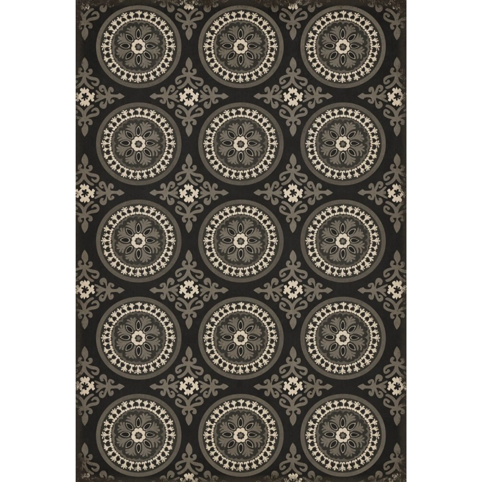 Pattern 43 "Karma" Vinyl Floorcloth - Spicher & Co.