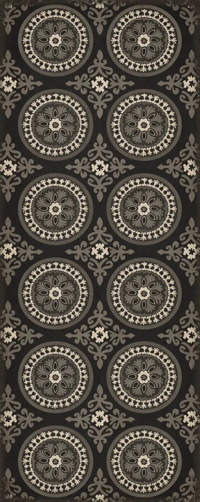 Pattern 43 "Karma" Vinyl Floorcloth - Spicher & Co.