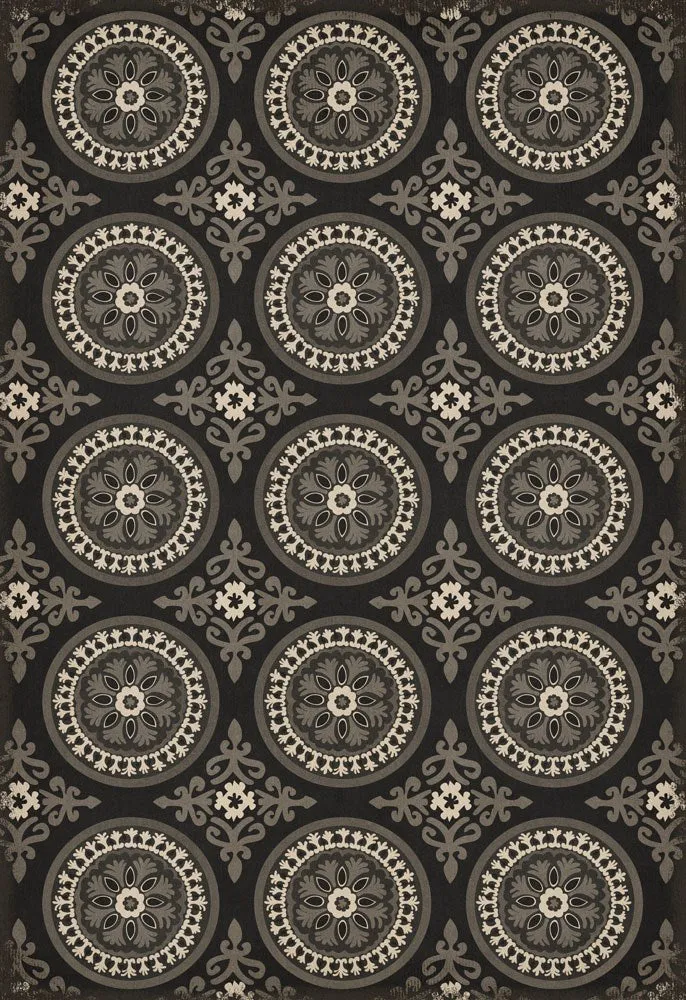 Pattern 43 "Karma" Vinyl Floorcloth - Spicher & Co.