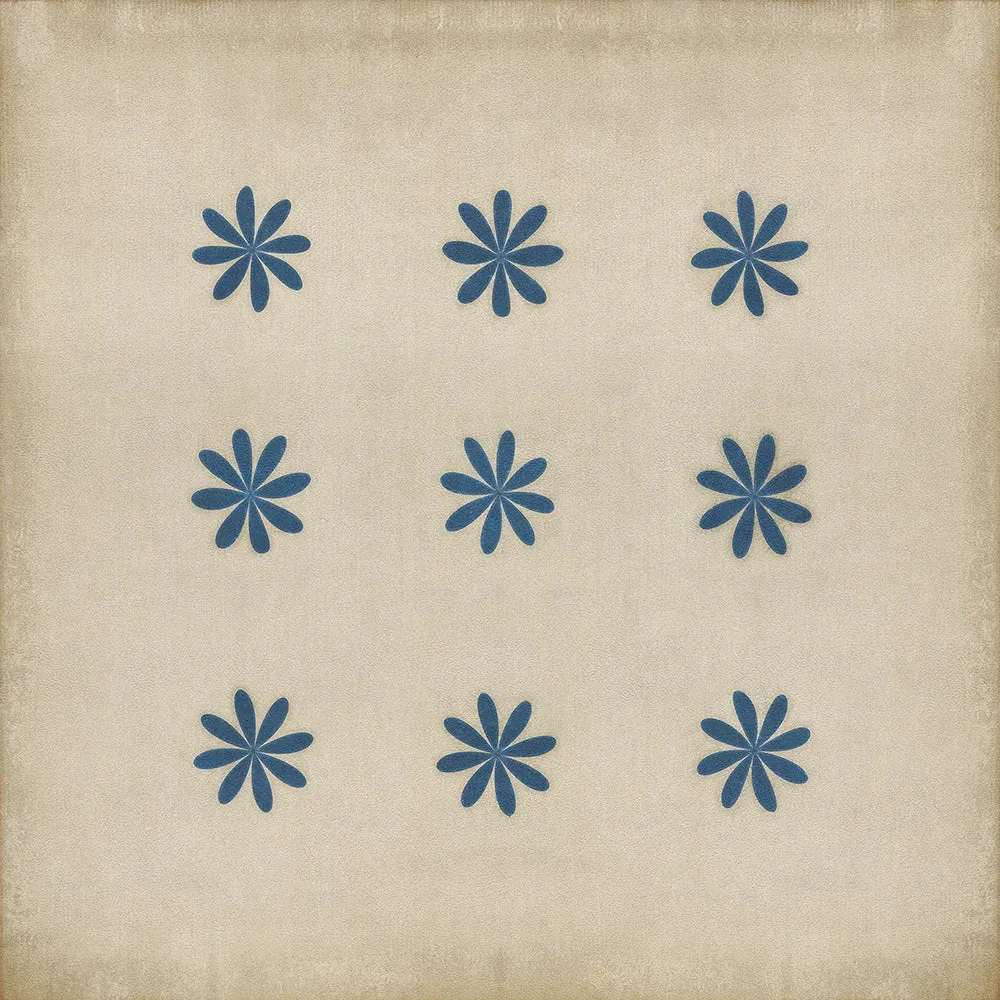 Pattern 48 "Cloche" Vinyl Floorcloth - Spicher & Co.