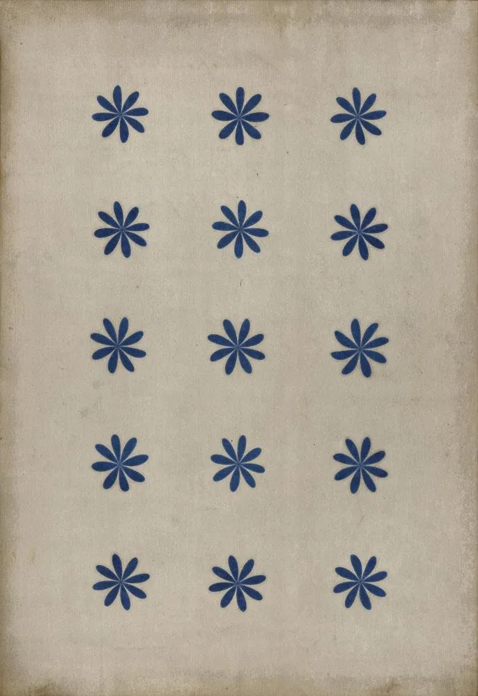 Pattern 48 "Cloche" Vinyl Floorcloth - Spicher & Co.