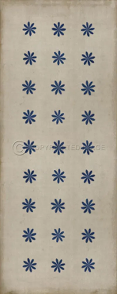 Pattern 48 "Cloche" Vinyl Floorcloth - Spicher & Co.