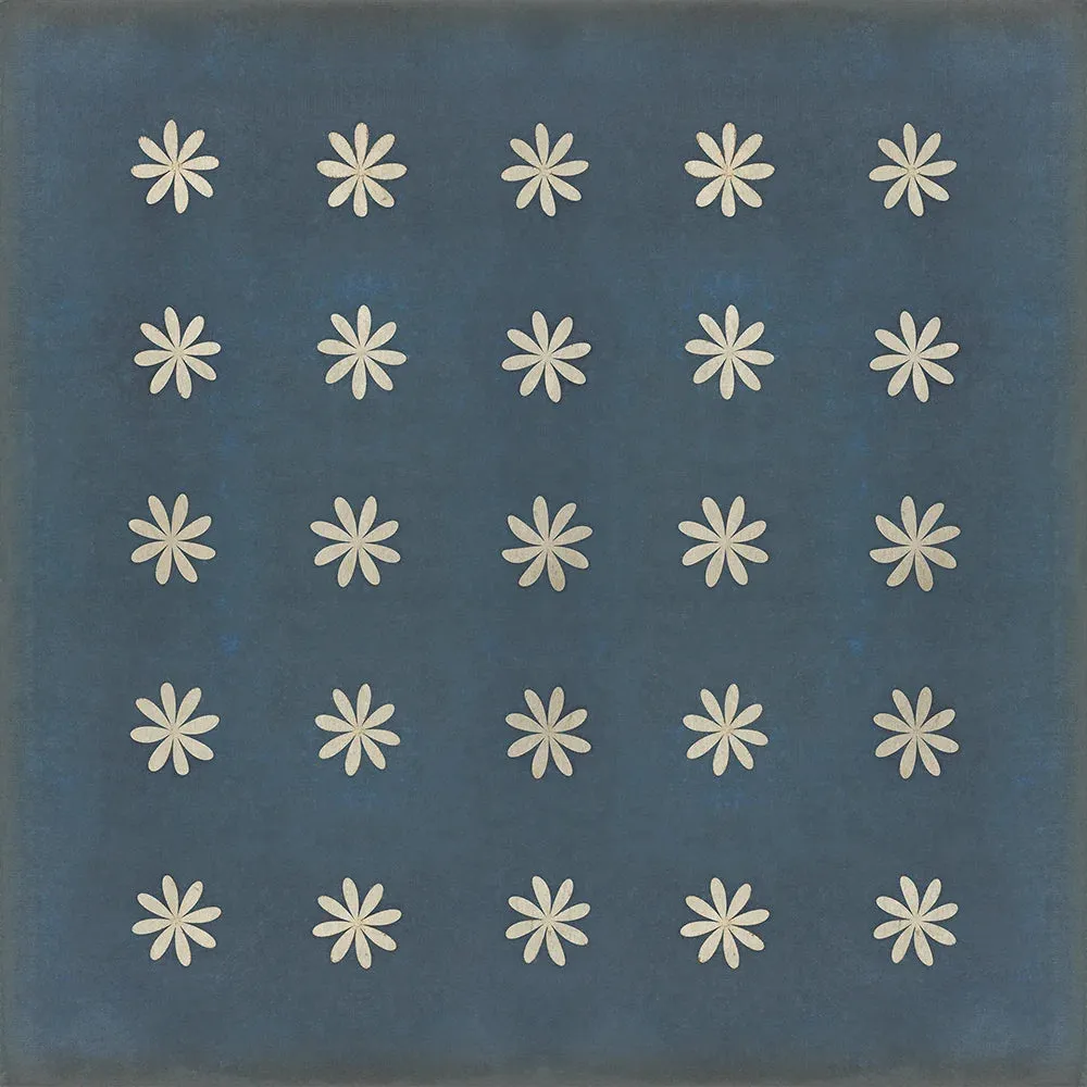 Pattern 48 "Kibbutz" Vinyl Floorcloth - Spicher & Co.