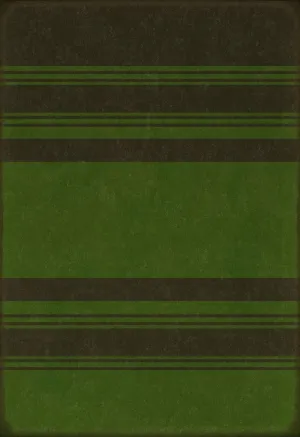 Pattern 50 "Organic Stripes Black and Green" Vinyl Floorcloth - Spicher & Co.