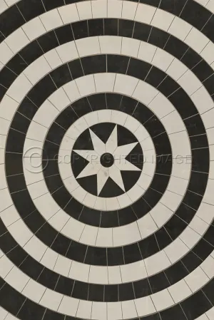 Pattern 58 "Invicta" Vinyl Floorcloth - Spicher & Co.
