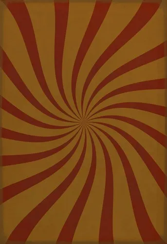 Pattern 59 "Solar Flare" Vinyl Floorcloth - Spicher & Co.