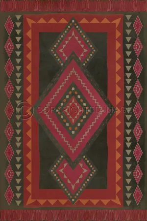 Pattern 61 "Gypsy" Vinyl Floorcloth - Spicher & Co.