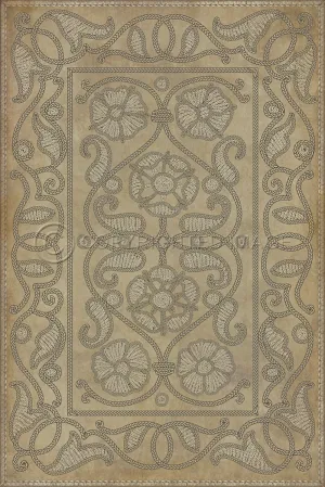 Pattern 64 "Book of Secrets" Vinyl Floorcloth - Spicher & Co.
