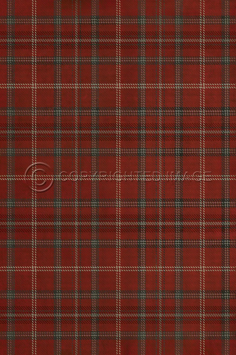 Pattern 67 "Giants Causeway" Vinyl Floorcloth - Spicher & Co.