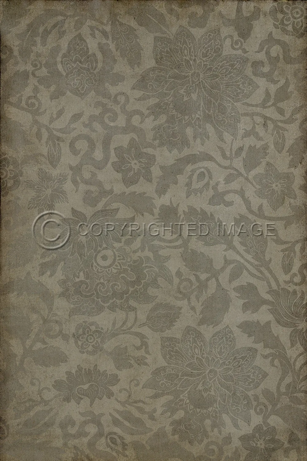 Pattern 71 "East China Sea" Vinyl Floorcloth - Spicher & Co.