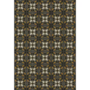 Pattern 80 "Greta Garbo" Vinyl Floorcloth - Spicher & Co.
