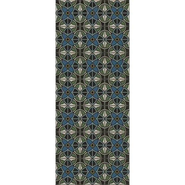 Pattern 80 "Judy Garland" Vinyl Floorcloth - Spicher & Co.