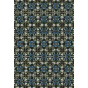 Pattern 80 "Judy Garland" Vinyl Floorcloth - Spicher & Co.